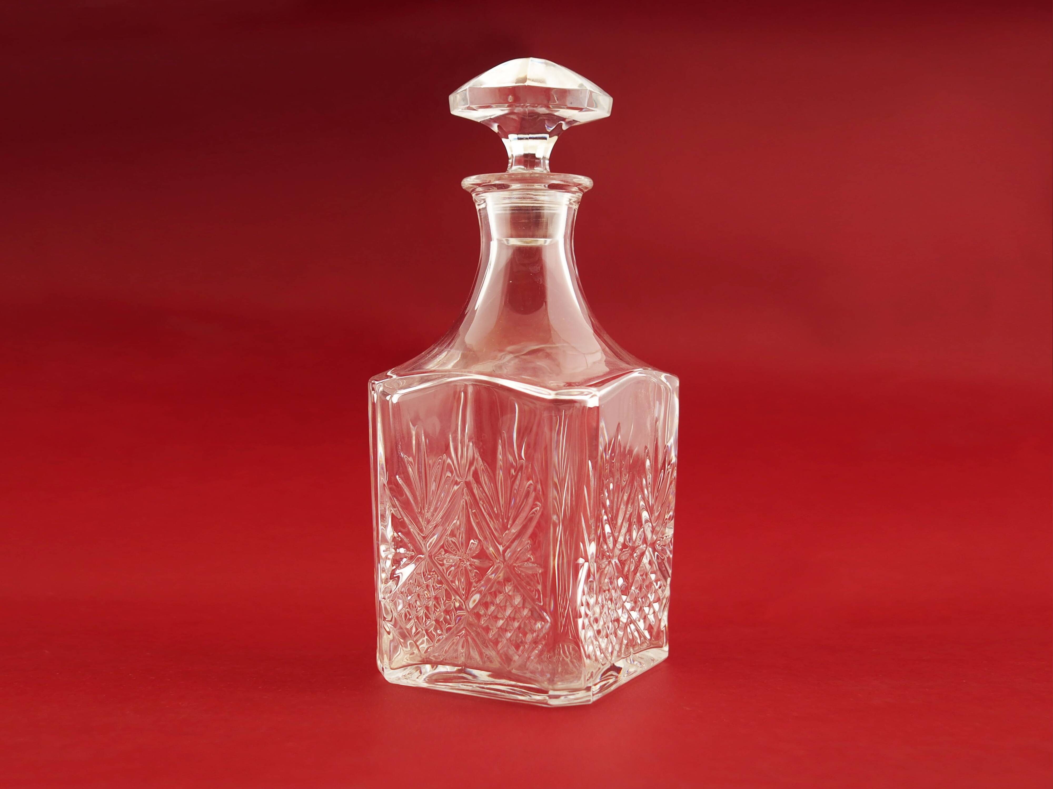 Glass decanter, Danish design, 1970s, production: Denmark