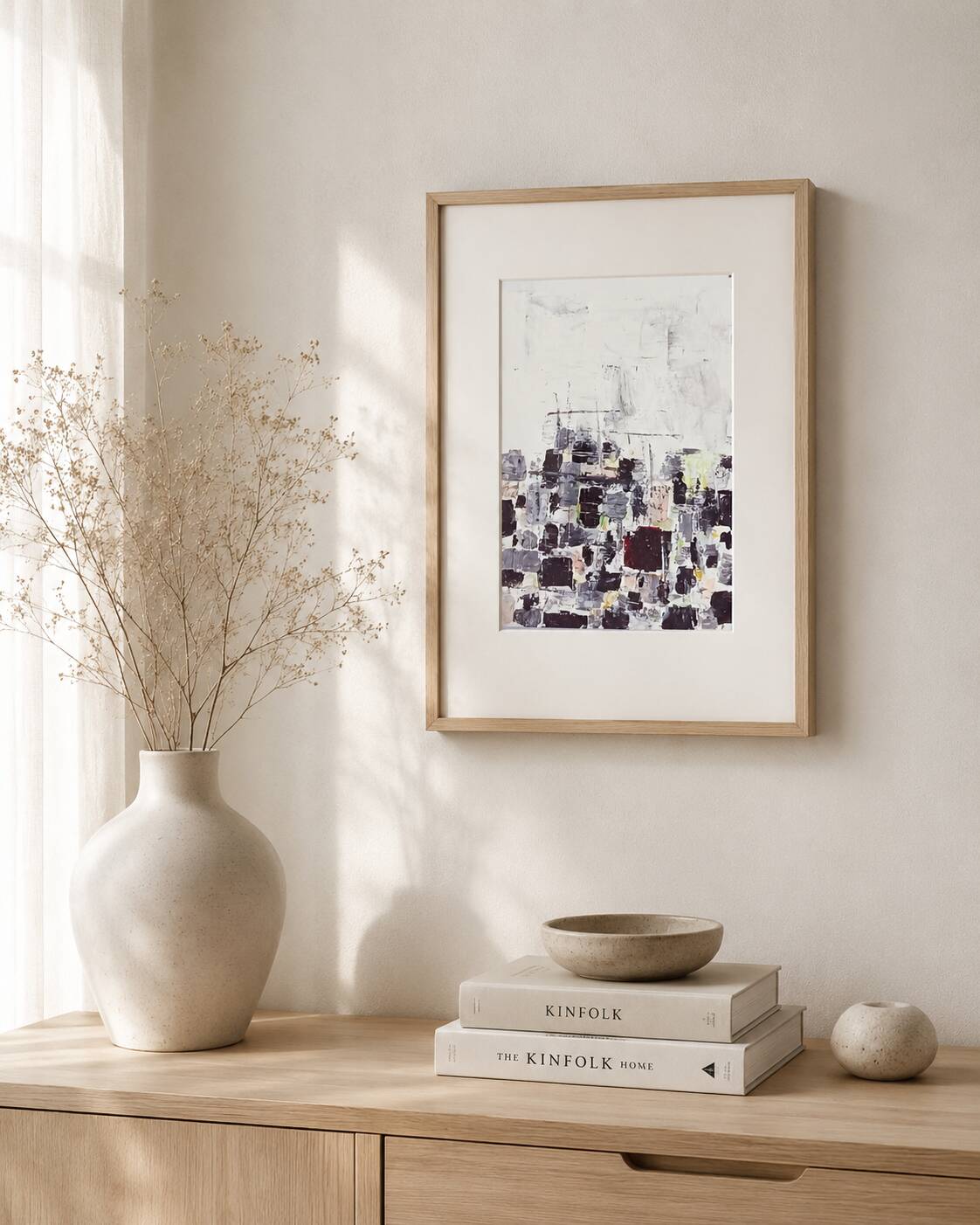 Original abstract painting – urban composition – dlg Nicolas de Stael
