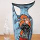 Ceramic Vase With Girl Face Decoration, 1960s