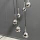 chrome 6 ball sphere lamp 1960s
