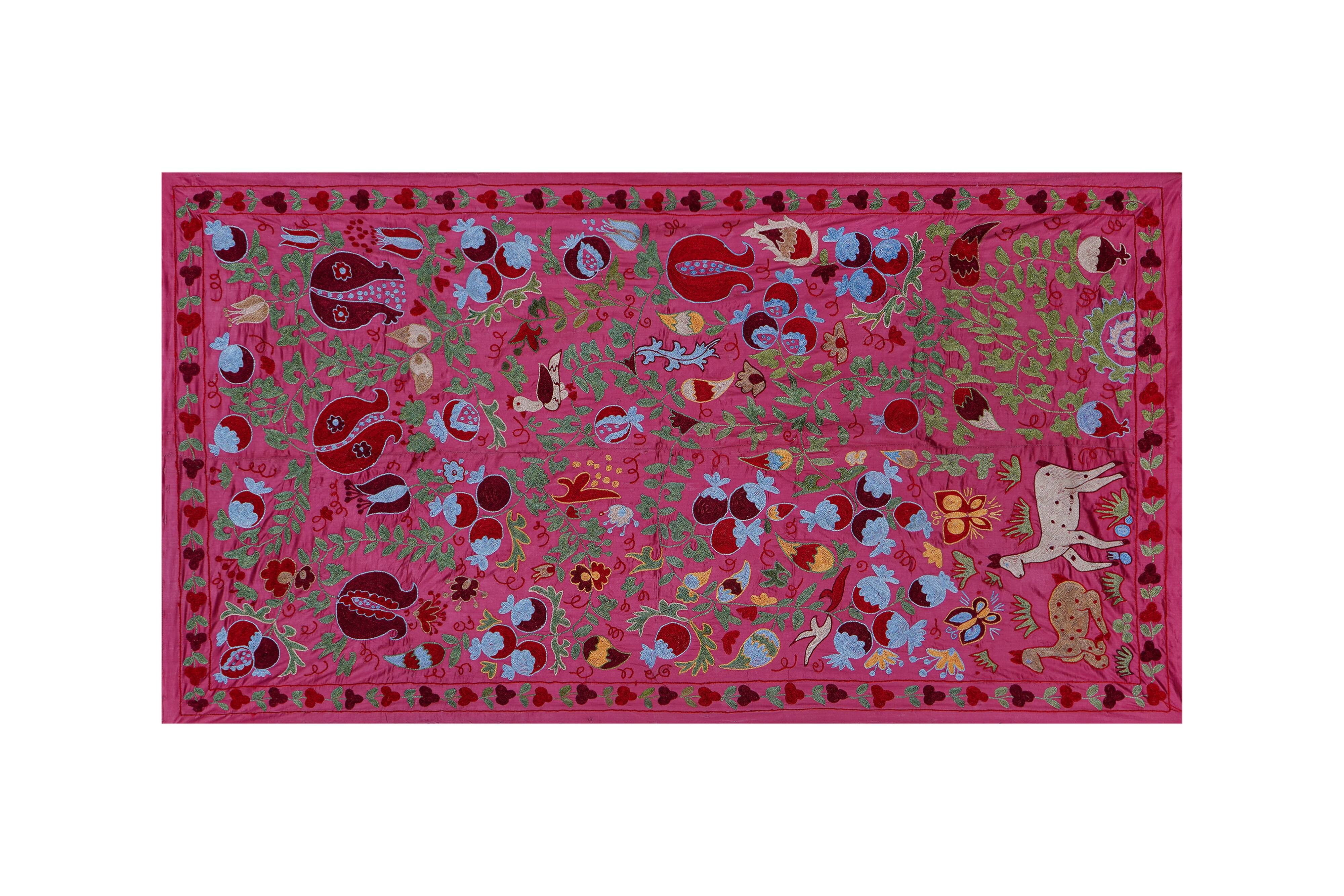 Hand-knotted rug, vintage Turkish rug 105x184 cm