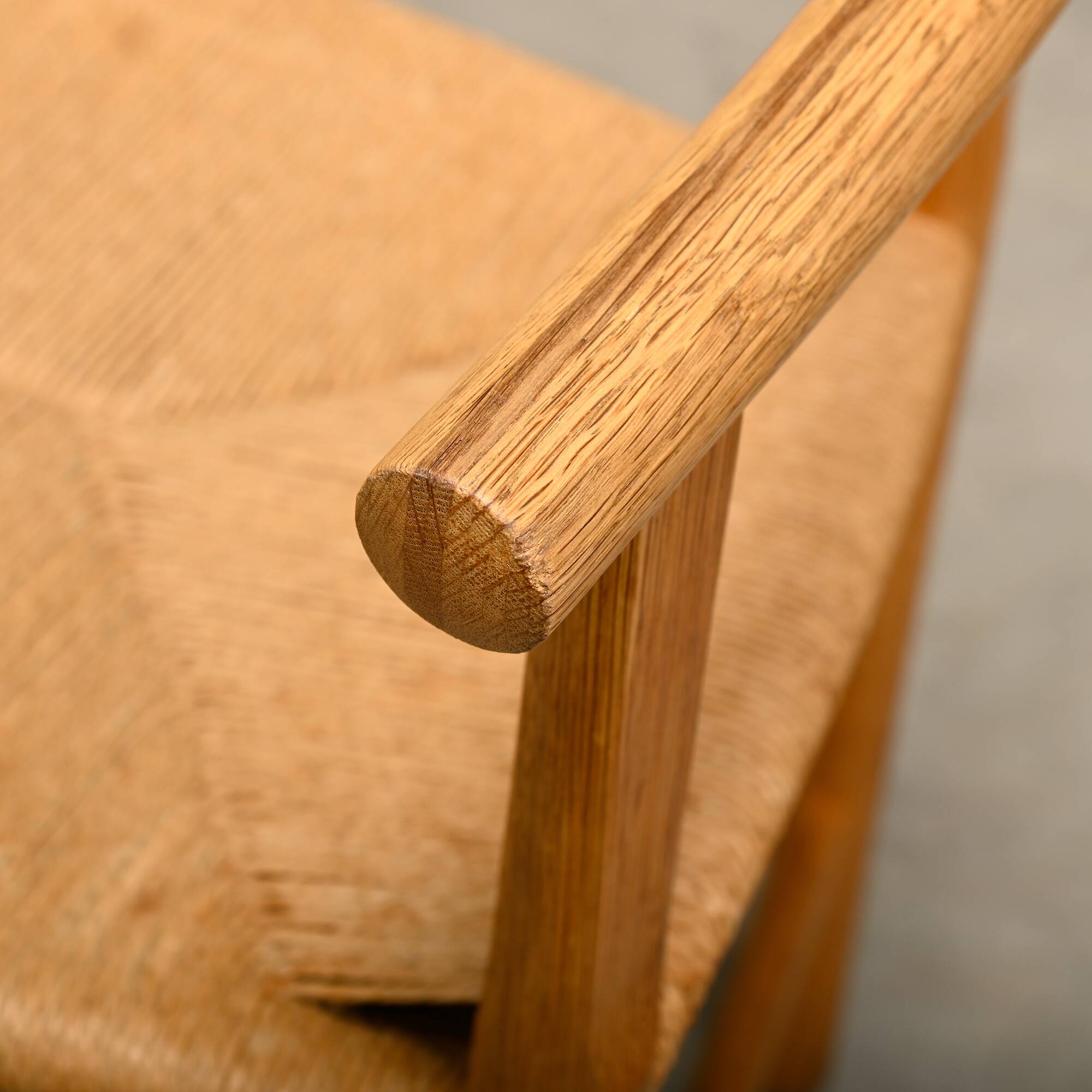 Hans J. Wegner Model PP201 Dining Chairs in Oak and Papercord, PP Møbler