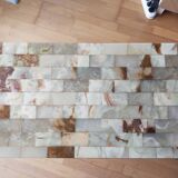 Vintage coffee table with onyx top