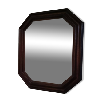 Antique octagonal mirror