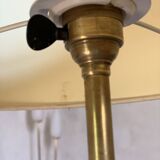 Lampadaire tripode laiton vintage