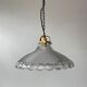 Vintage prismatic glass pendant lamp
