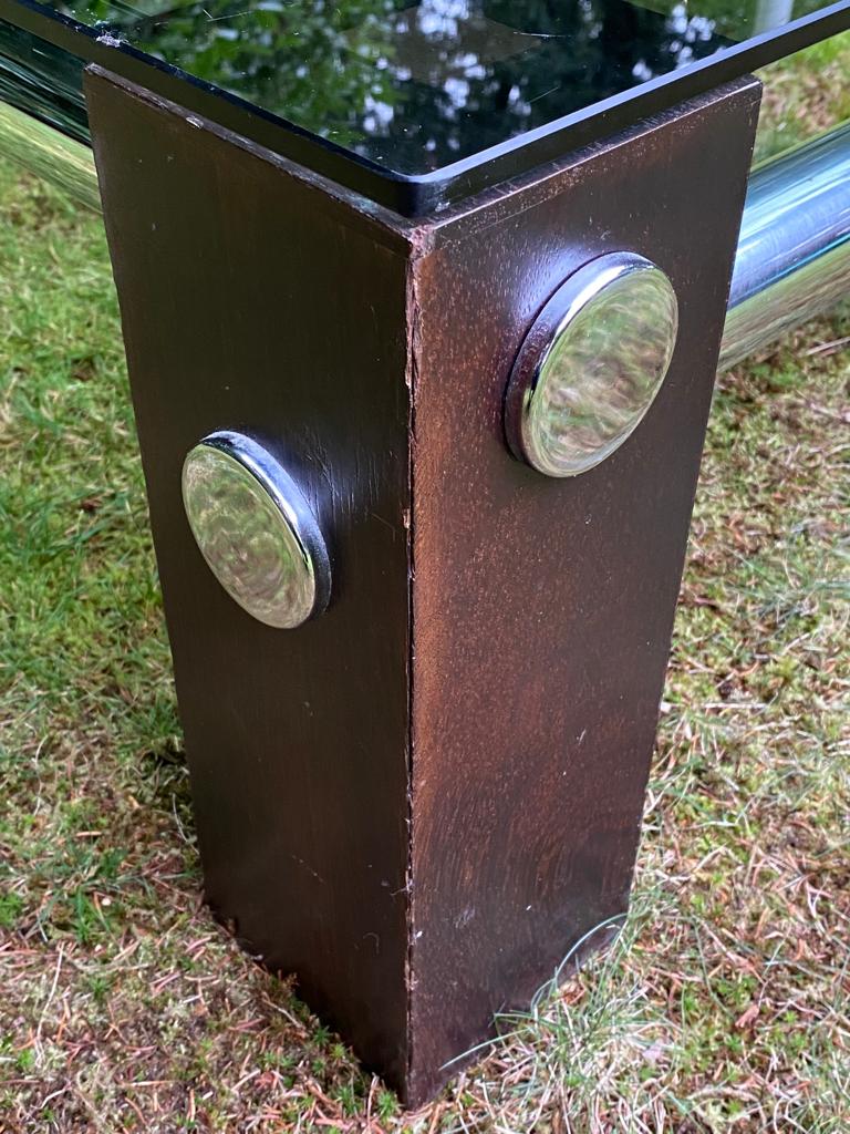 Wengé and Smoked Glass Coffee Table By Martin Visser For Spectrum Ca. 1970s