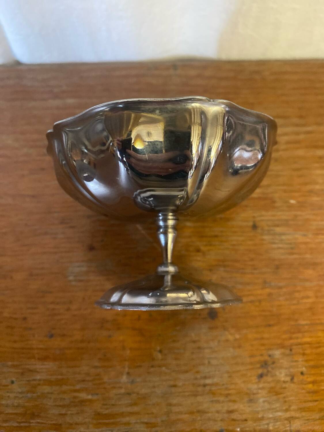 Set of 6 stainless steel ice cream bowls, made in france, vintage