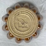 Ocher ceramic cake dish