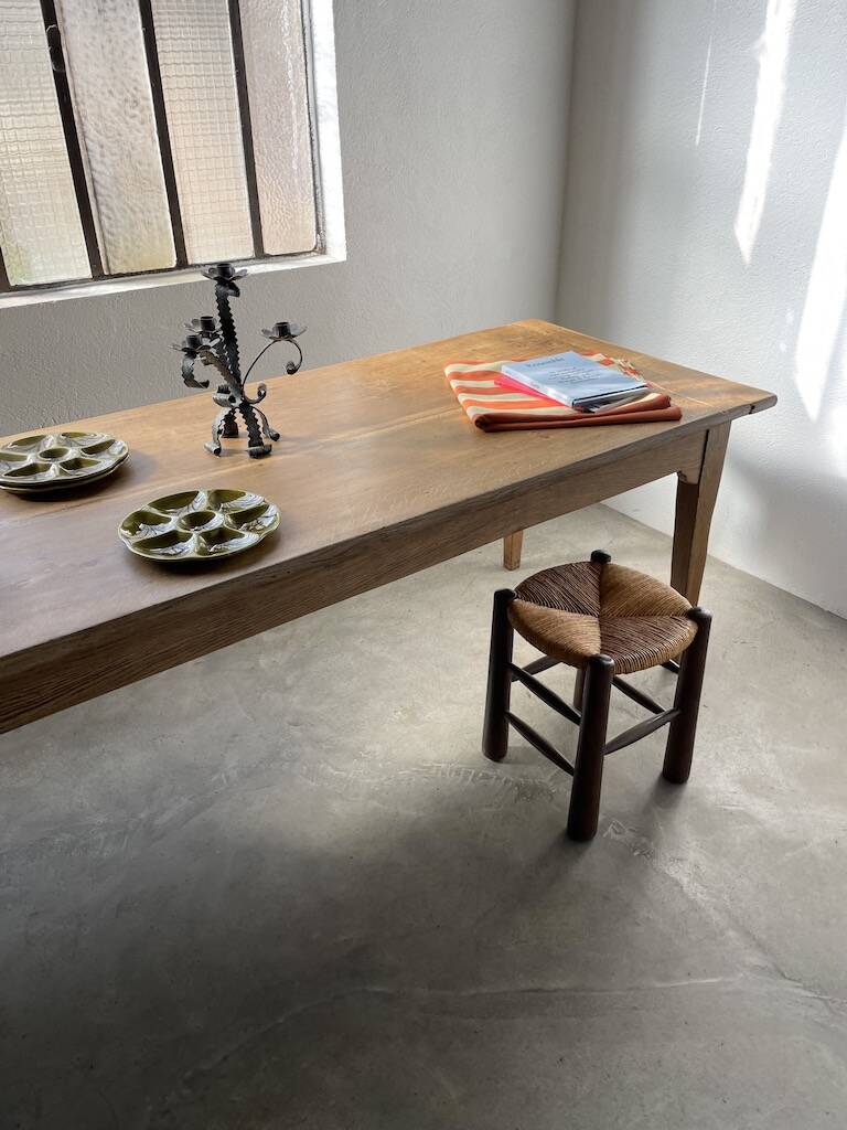 Oak farm table 220 cm