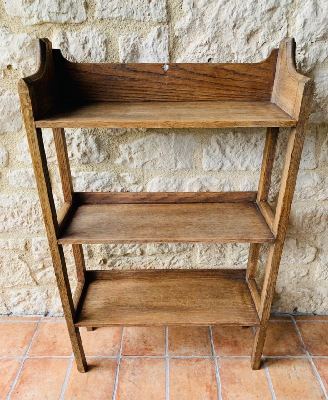 French farm 3-level shelf, circa 1940's