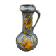 Vintage enamelled ceramic laying vase