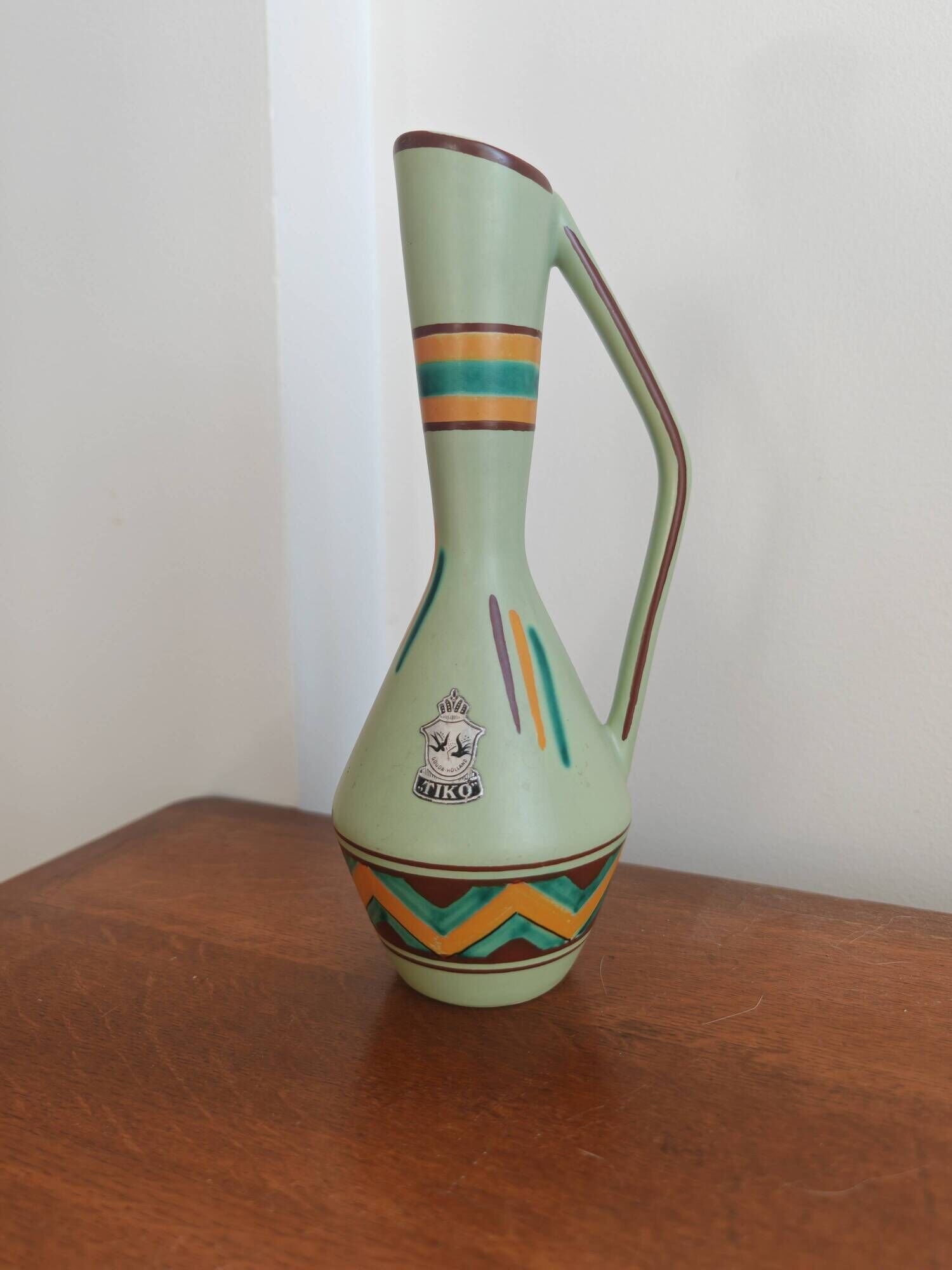 Vintage TIKO Gouda vase jug (Holland) - Pyramid model - 1950s