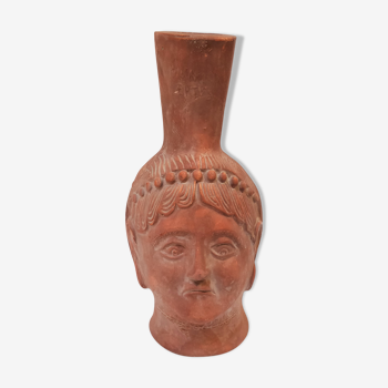 Vase cruche à tête humaine