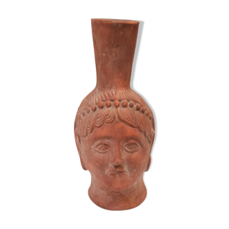 Vase cruche à tête humaine