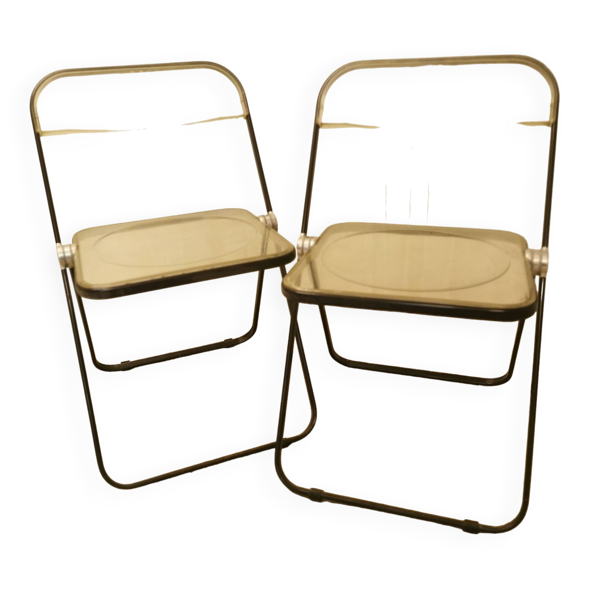 Plexiglass folding chairs