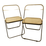 Chaises pliante en plexiglass