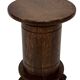 Vintage oak plant table low stool 70s design
