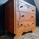 Art Deco commode, vintage antique piece with marble top.
