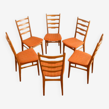 Set of 6 dining chairs by Mignon Möbel vintage 1960s