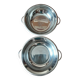 Lot de 2 saladiers  inox
