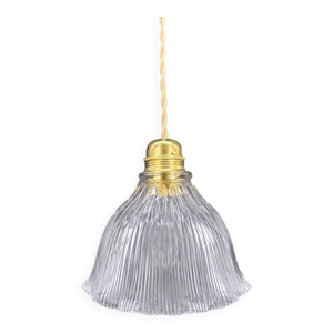 Suspension vintage en - verre forme