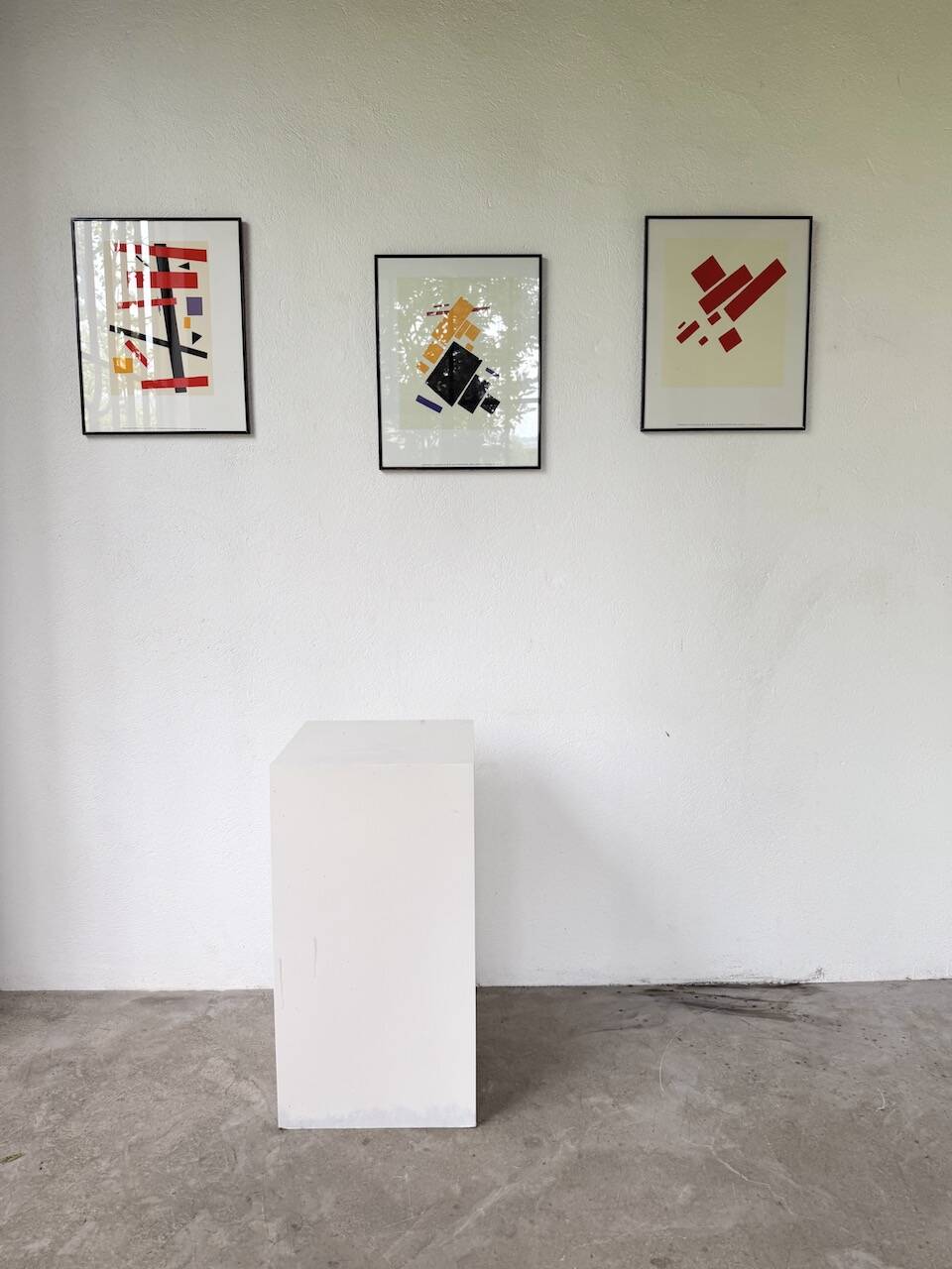 Set of 3 frames with Casimir Malevic lithographs