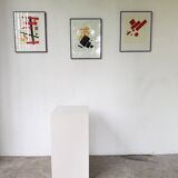 Set of 3 frames with Casimir Malevic lithographs