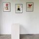 Set de 3 cadres avec lithographies Casimir Malevic