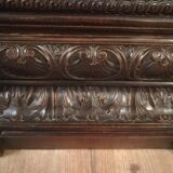 Pair of 19th century dark walnut display cases