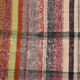 Kilim multicolore rayé moderne 6x7, 203x230Cm