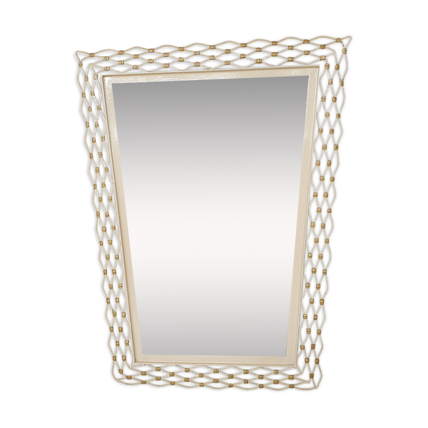 Miroir en métal vintage, France des années 1950 — Beyit
