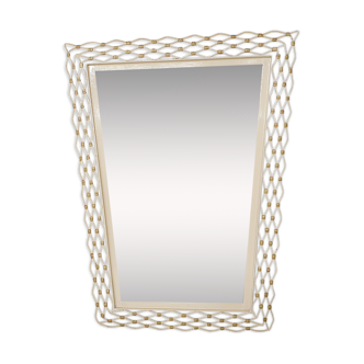 Vintage metal mirror, France 1950's