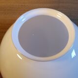 Globe 25cm en verre blanc ancien pour lampe suspension