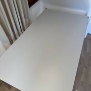 USM Haller desk in pearl grey laminate