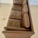 MID CENTURY VINTAGE DANISH MOGENS HANSEN 3 PERSON SOFA IN COCO BROWN LEATHE