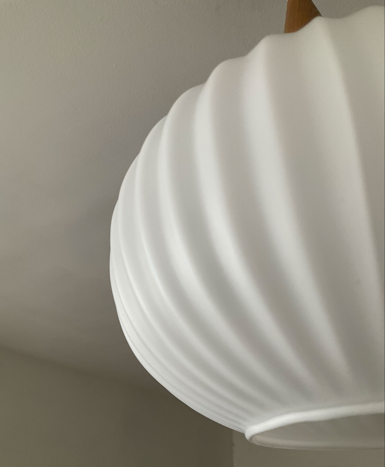 Scandinavian suspension light by Louis Kalff from the 60s-70s.