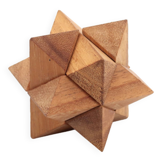 Sculptural wooden puzzle, 1970s