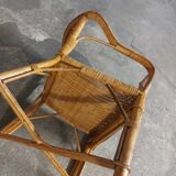 Vintage rattan armchair