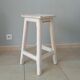 Tabouret vintage shabby années 70