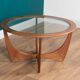 Retro Teak Round 'Astro' 'Fresco' Coffee Table By Victor Wilkins For G Plan
