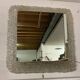 Ice mirror by Egon Hilleband square with light 1970s