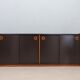 Vintage postmodern laminate and wood sideboard 1970s