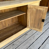 Raw wood sideboard