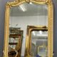 Miroir 156x106 ancien XIXè,dorure à la feuille d’or