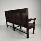 18th century Georgian oak settle bench – dated circa 1790