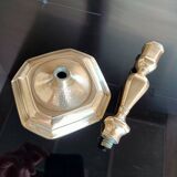 18th century candle holder with coat of arms