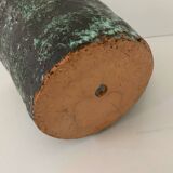 Large vintage turquoise ceramic pot from the 60s. Perfect condition. Dimensions: 20 cm high x 17 l.