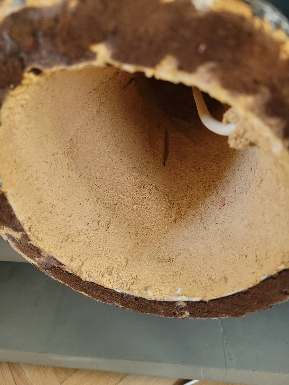 Vintage concrete lamp base