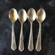Pop-UP Christmas 2022 Set of 4 small teaspoons or dessert.